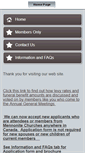 Mobile Screenshot of mennoniteburialsociety.com