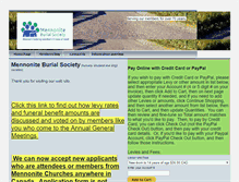 Tablet Screenshot of mennoniteburialsociety.com